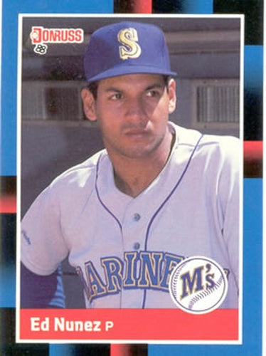 #445 Ed Nunez - Seattle Mariners - 1988 Donruss Baseball