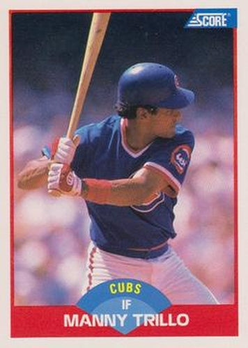 #446 Manny Trillo - Chicago Cubs - 1989 Score Baseball
