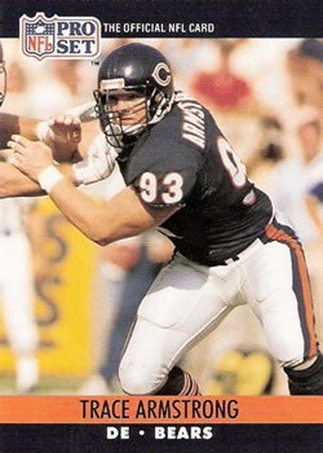 #446 Trace Armstrong - Chicago Bears - 1990 Pro Set Football