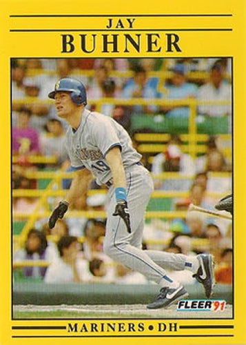 #446 Jay Buhner - Seattle Mariners - 1991 Fleer Baseball