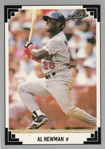 #446 Al Newman - Minnesota Twins - 1991 Leaf Baseball