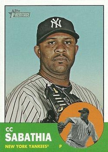 #446 CC Sabathia - New York Yankees - 2012 Topps Heritage Baseball