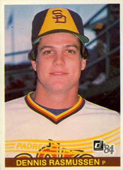 #446 Dennis Rasmussen - San Diego Padres - 1984 Donruss Baseball