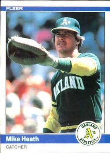 #446 Mike Heath - Oakland Athletics - 1984 Fleer Baseball