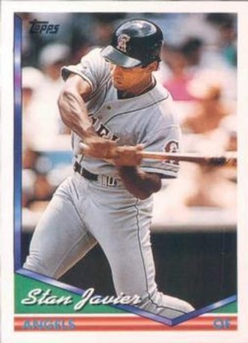 #446 Stan Javier - California Angels - 1994 Topps Baseball
