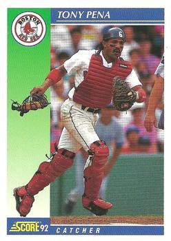 #446 Tony Pena - Boston Red Sox - 1992 Score Baseball