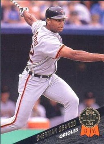 #446 Sherman Obando - Baltimore Orioles - 1993 Leaf Baseball