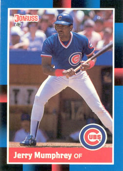 #447 Jerry Mumphrey - Chicago Cubs - 1988 Donruss Baseball