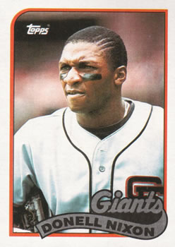 #447 Donell Nixon - San Francisco Giants - 1989 Topps Baseball
