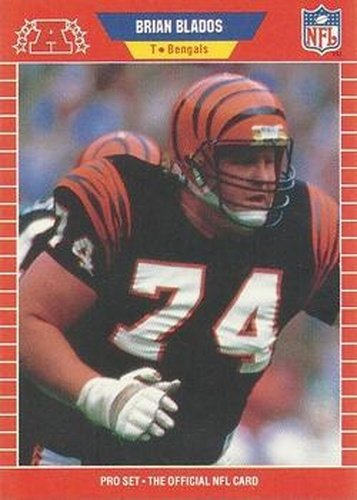#447 Brian Blados - Cincinnati Bengals - 1989 Pro Set Football
