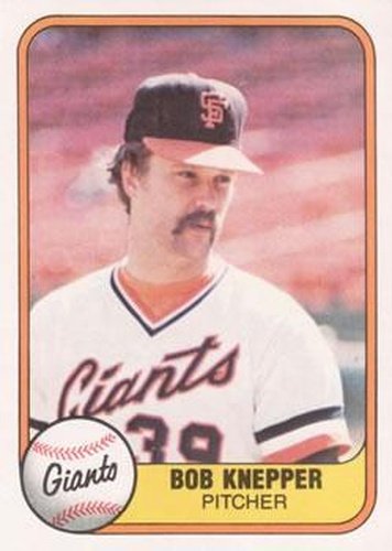 #447 Bob Knepper - San Francisco Giants - 1981 Fleer Baseball