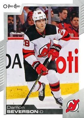 #447 Damon Severson - New Jersey Devils - 2020-21 O-Pee-Chee Hockey