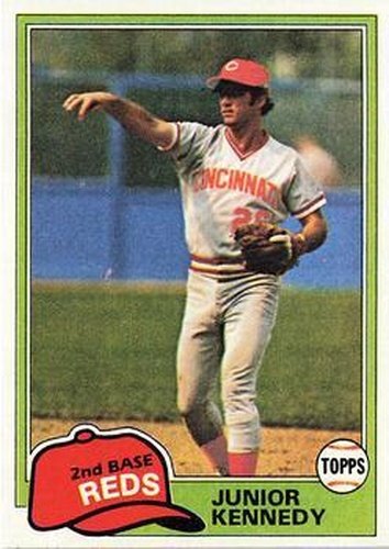 #447 Junior Kennedy - Cincinnati Reds - 1981 Topps Baseball