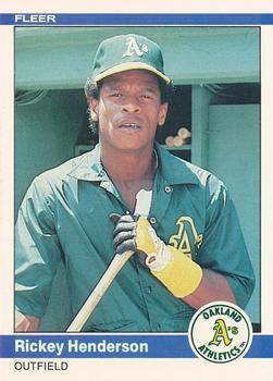 #447 Rickey Henderson - Oakland Athletics - 1984 Fleer Baseball
