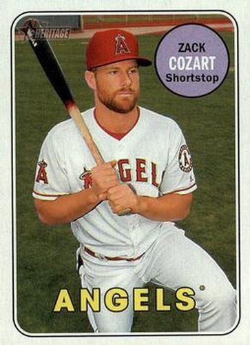 #447 Zack Cozart - Los Angeles Angels - 2018 Topps Heritage Baseball