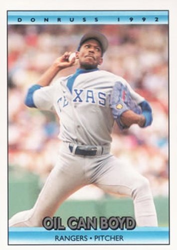 #447 Oil Can Boyd - Texas Rangers - 1992 Donruss Baseball