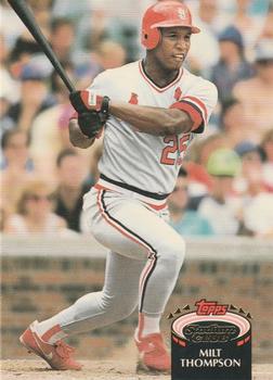 #447 Milt Thompson - St. Louis Cardinals - 1992 Stadium Club Baseball