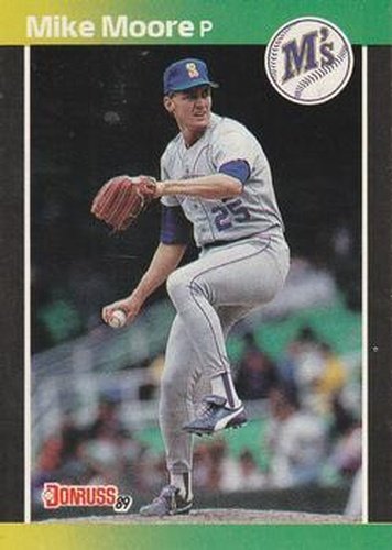 #448 Mike Moore - Seattle Mariners - 1989 Donruss Baseball