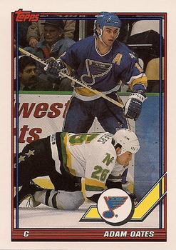 #448 Adam Oates - St. Louis Blues - 1991-92 Topps Hockey