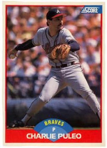 #448 Charlie Puleo - Atlanta Braves - 1989 Score Baseball