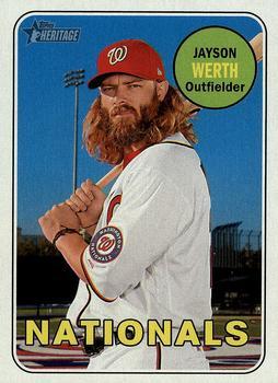 #448 Jayson Werth - Washington Nationals - 2018 Topps Heritage Baseball