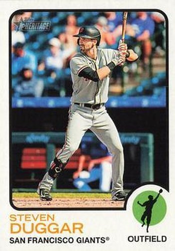 #448 Steven Duggar - San Francisco Giants - 2022 Topps Heritage Baseball