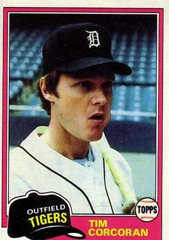 #448 Tim Corcoran - Detroit Tigers - 1981 Topps Baseball