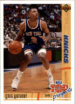 #448 Greg Anthony - New York Knicks - 1991-92 Upper Deck Basketball