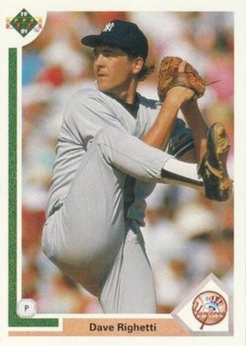 #448 Dave Righetti - New York Yankees - 1991 Upper Deck Baseball