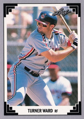 #449 Turner Ward - Cleveland Indians - 1991 Leaf Baseball