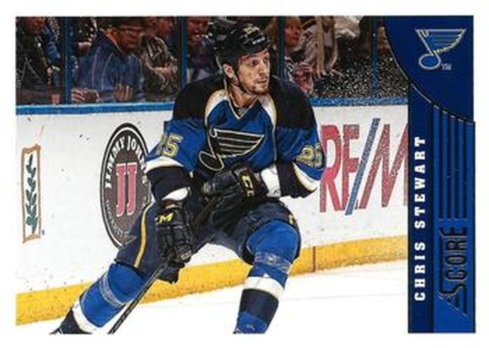 #449 Chris Stewart - St. Louis Blues - 2013-14 Score Hockey