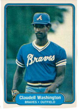 #449 Claudell Washington - Atlanta Braves - 1982 Fleer Baseball