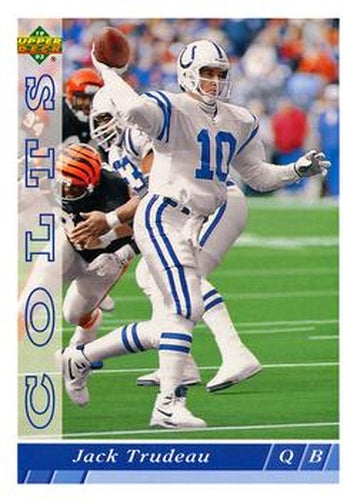 #449 Jack Trudeau - Indianapolis Colts - 1993 Upper Deck Football