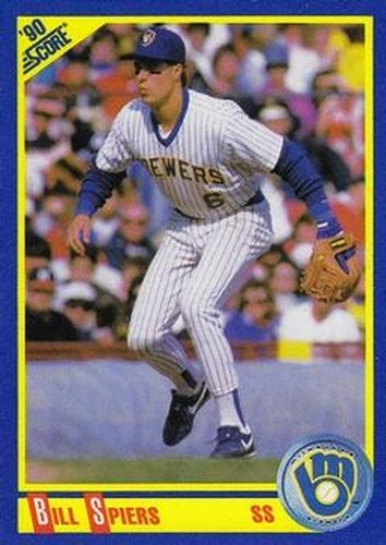 #449 Bill Spiers - Milwaukee Brewers - 1990 Score Baseball