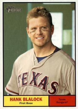 #449 Hank Blalock - Texas Rangers - 2010 Topps Heritage Baseball