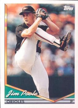 #449 Jim Poole - Baltimore Orioles - 1994 Topps Baseball