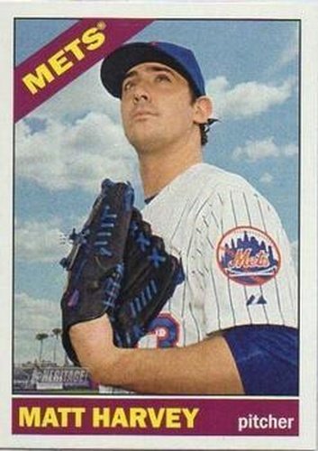 #449 Matt Harvey - New York Mets - 2015 Topps Heritage Baseball