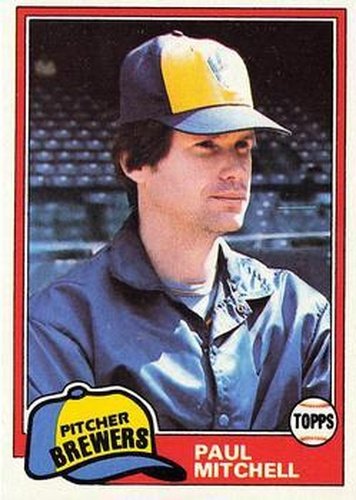 #449 Paul Mitchell - Milwaukee Brewers - 1981 Topps Baseball