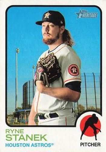 #449 Ryne Stanek - Houston Astros - 2022 Topps Heritage Baseball