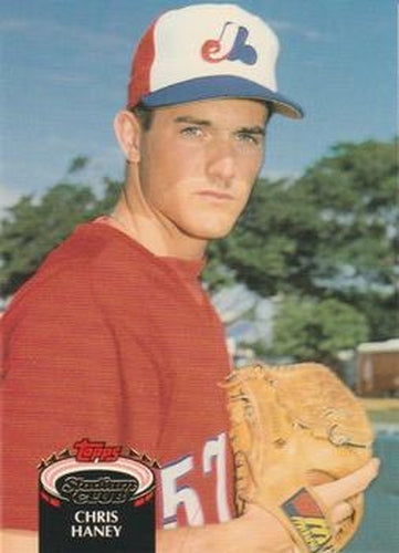 #449 Chris Haney - Montreal Expos - 1992 Stadium Club Baseball
