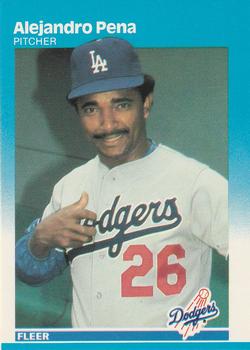 #449 Alejandro Pena - Los Angeles Dodgers - 1987 Fleer Baseball