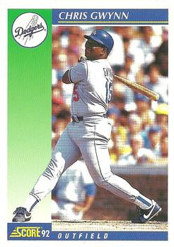 #449 Chris Gwynn - Los Angeles Dodgers - 1992 Score Baseball