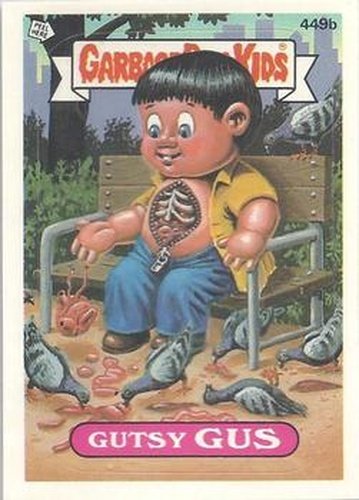 #449b Gutsy Gus - 1987 Topps Garbage Pail Kids Series 11