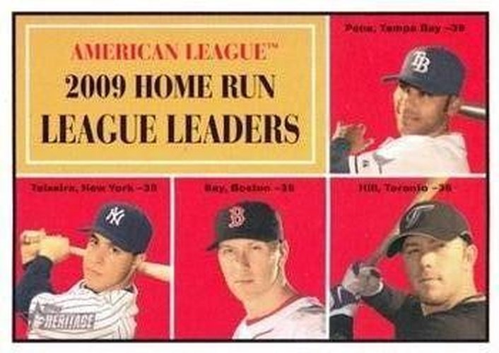 #44 Carlos Pena / Mark Teixeira / Jason Bay / Aaron Hill - Tampa Bay Rays / New York Yankees / Boston Red Sox / Toronto Blue Jays - 2010 Topps Heritage Baseball