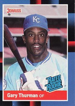 #44 Gary Thurman - Kansas City Royals - 1988 Donruss Baseball