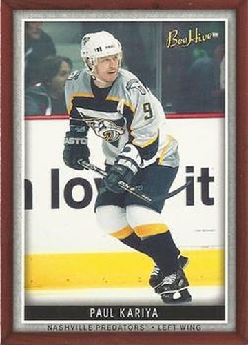 #44 Paul Kariya - Nashville Predators - 2006-07 Upper Deck Beehive Hockey
