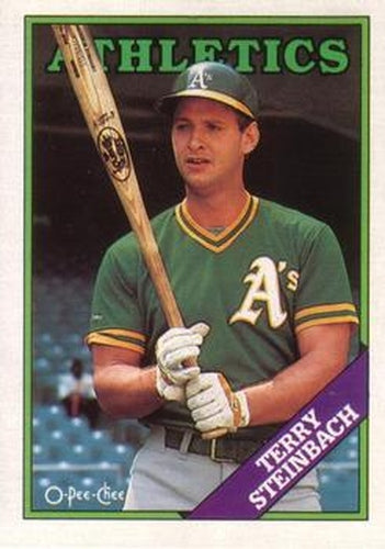 #44 Terry Steinbach - Oakland Athletics - 1988 O-Pee-Chee Baseball