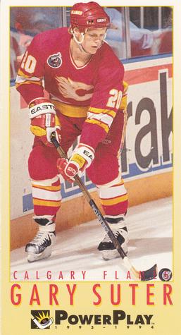 #44 Gary Suter - Calgary Flames - 1993-94 Fleer PowerPlay Hockey