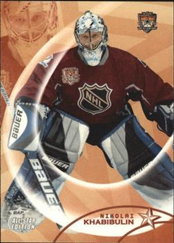 #44 Nikolai Khabibulin - Tampa Bay Lightning - 2002-03 Be a Player All-Star Edition Hockey