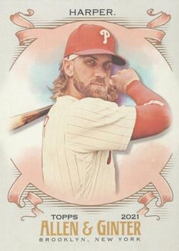 #44 Bryce Harper - Philadelphia Phillies - 2021 Topps Allen & Ginter Baseball